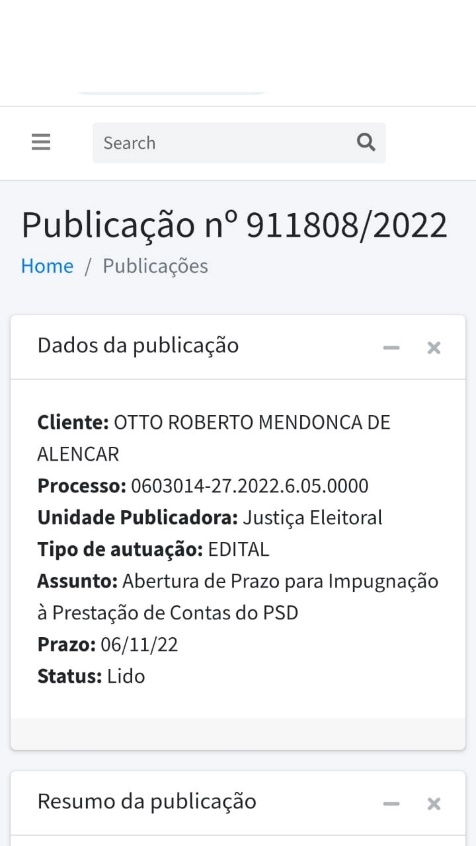 Detalhes de processos